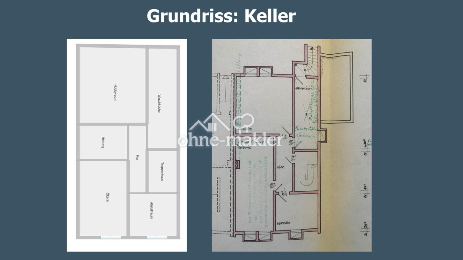 Grundriss Keller