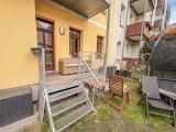 Balkon mit Gartenzugang