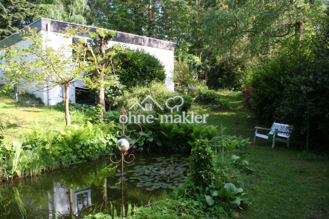 Garten Teich Bungalow