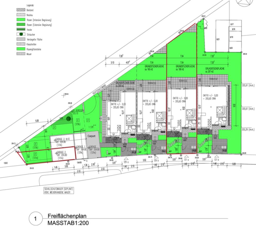 Freiflächenplan 131a
