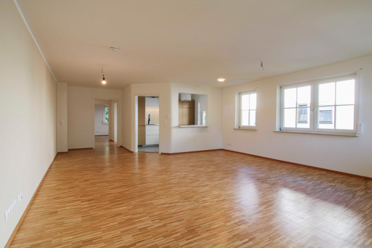 Wohnzimmer mit Küche
