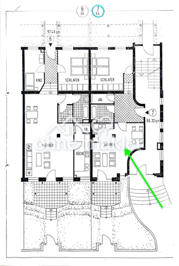 Grundriss Wohnung Nr. 7
