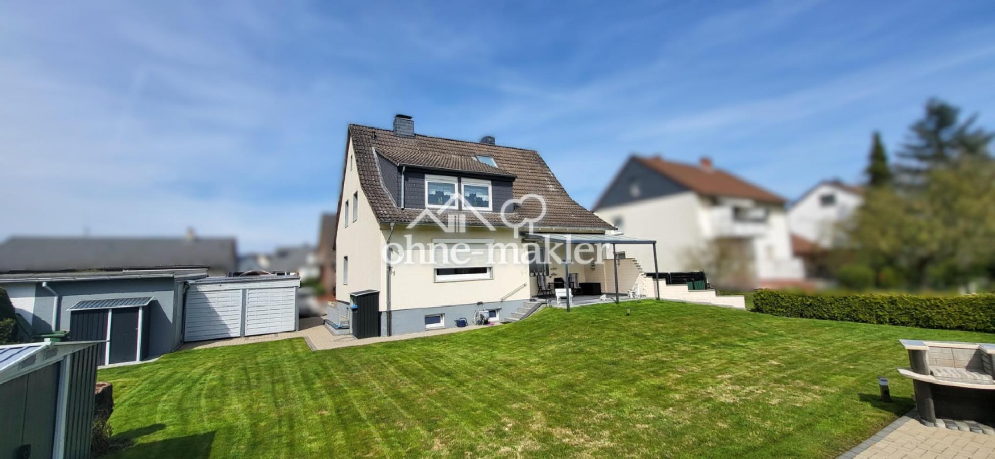 Hausansicht Garten