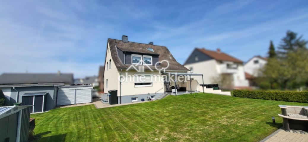 Hausansicht Garten