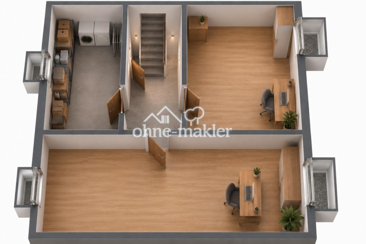 3D Grundriss Souterrain