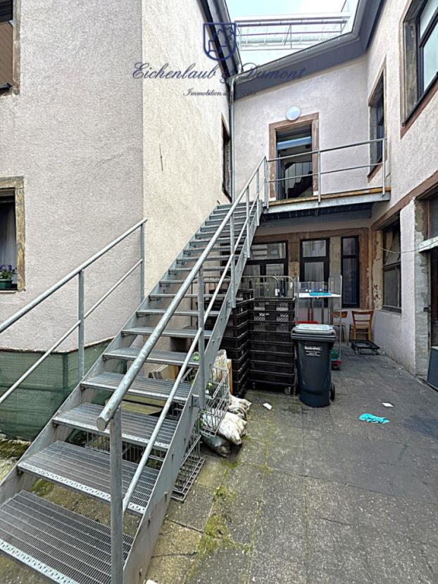 Treppe zur Wohnung