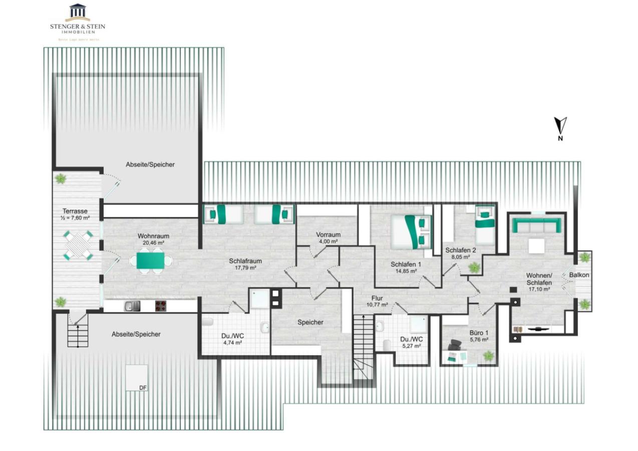 Grundriss Obergeschoss / Ferienwohnung