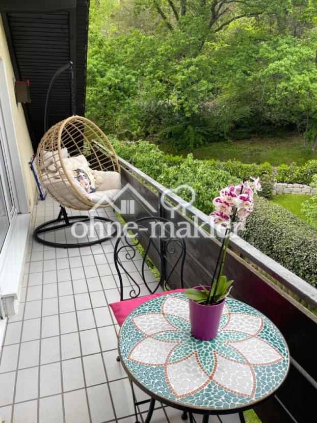 Balkon mit Blick ins Grüne