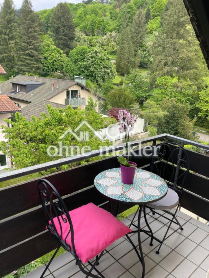 Balkon mit Blick ins Grüne