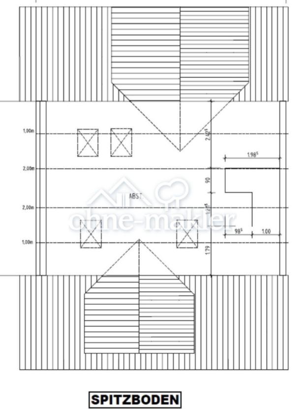 Grundriss Spitzboden