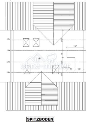 Grundriss Spitzboden
