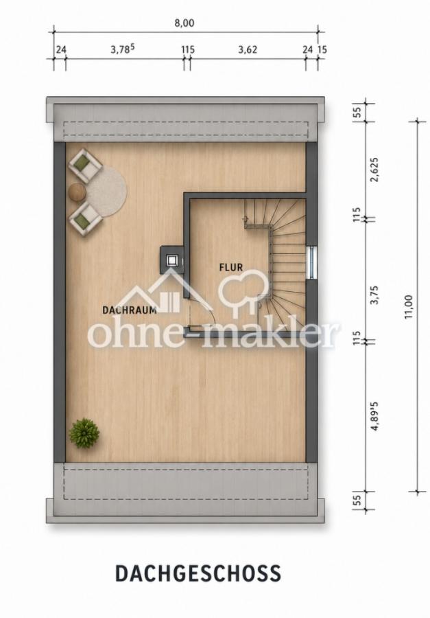 Grundriss Dachgeschoss