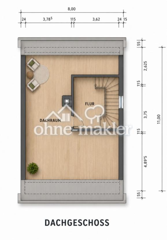 Grundriss Dachgeschoss