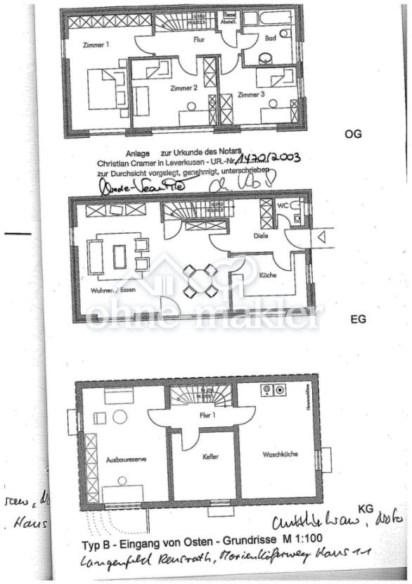Grundrisse KG - OG