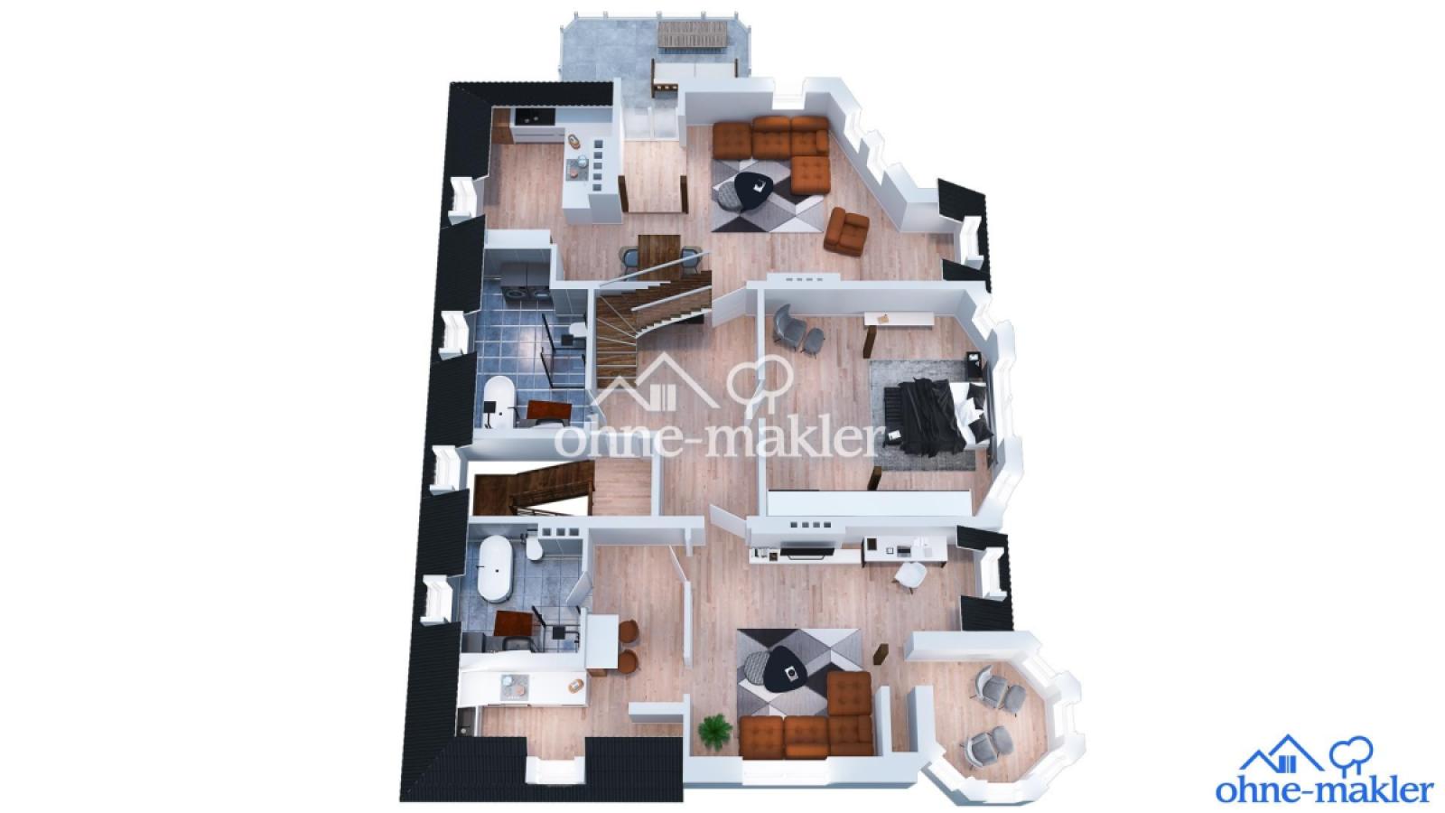 Grundriss Wohnung  2. OG