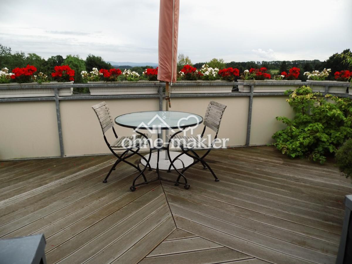 Blick auf Terrasse