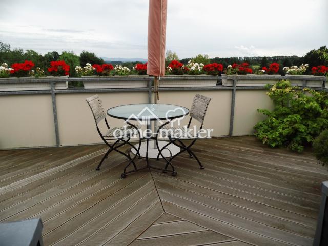 Blick auf Terrasse