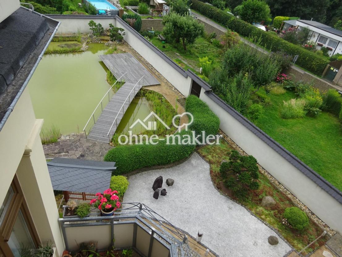 Sicht in Garten