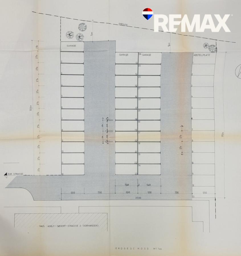 Aufteilungsplan Garagen