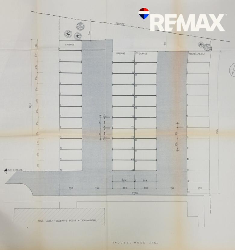 Aufteilungsplan Garagen