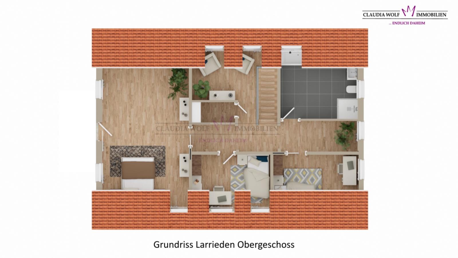 Grundriss Larrieden Dachgeschoss