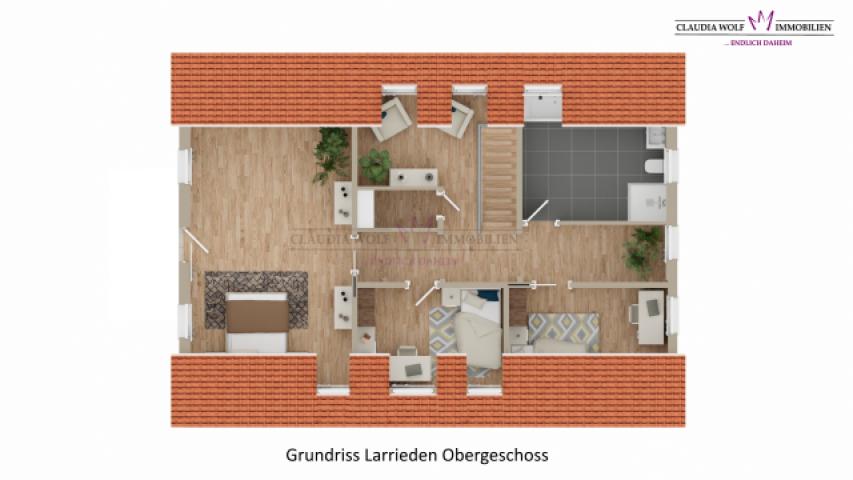 Grundriss Larrieden Dachgeschoss