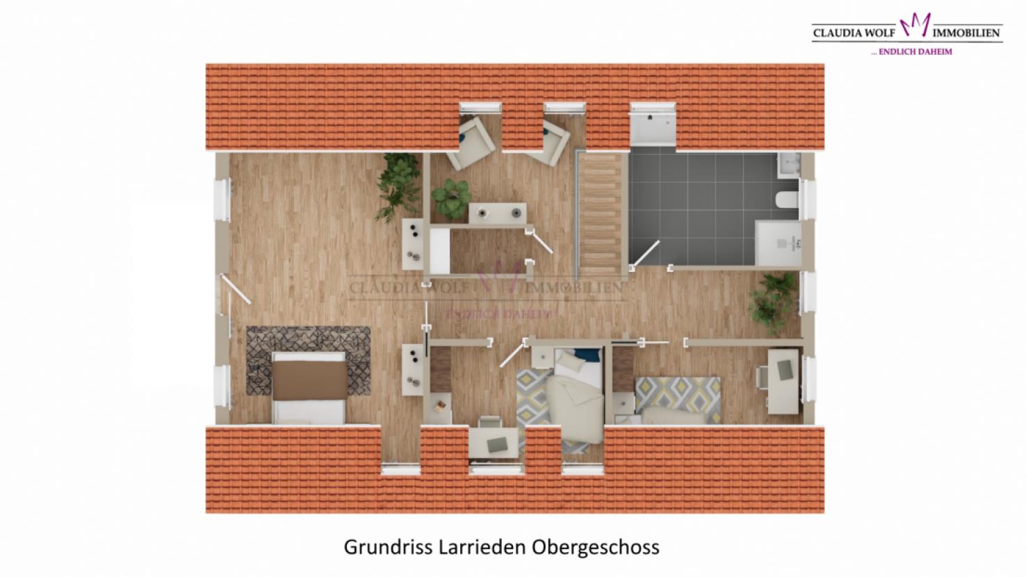 Grundriss Larrieden Dachgeschoss