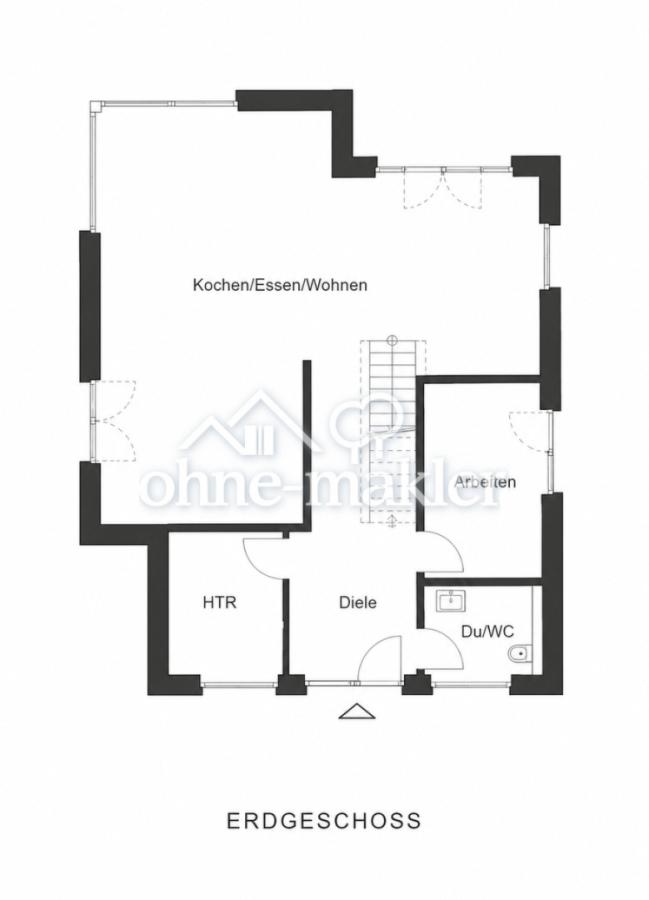 Vereinfachter Grundriss EG