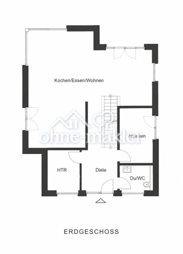 Vereinfachter Grundriss EG