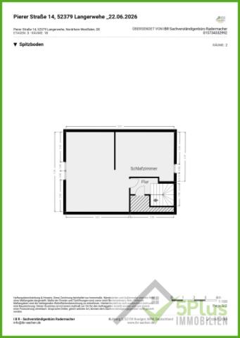 Grundriss Spitzboden