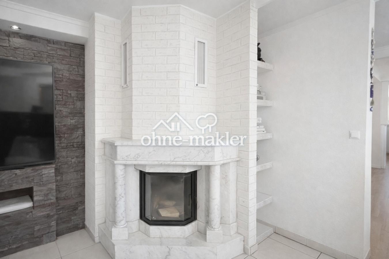 Kamin im Wohnzimmer