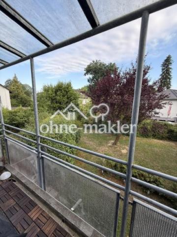 Balkon mit Blick in den Garten