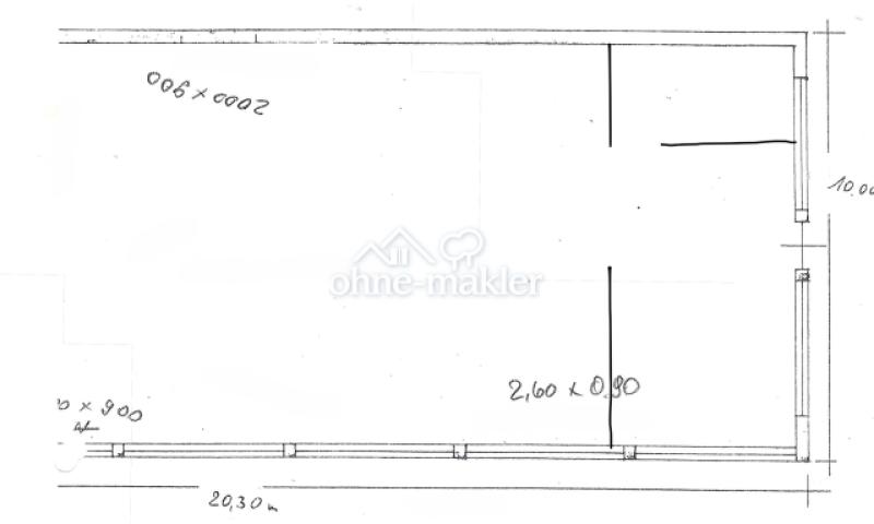 Grundriss Gewerbefläche