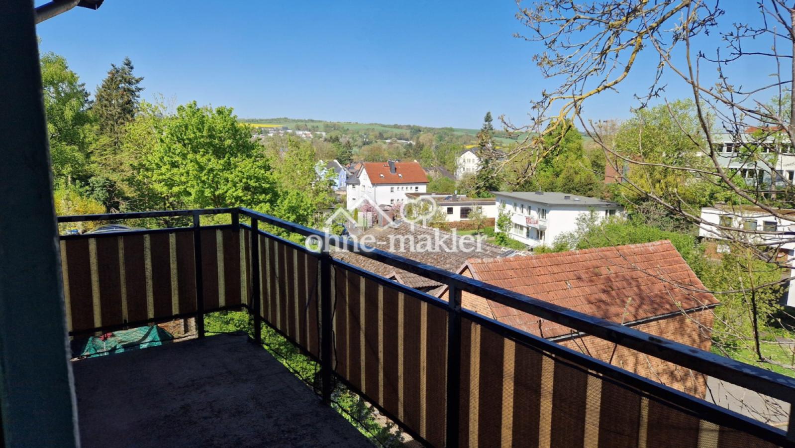Blick vom Balkon