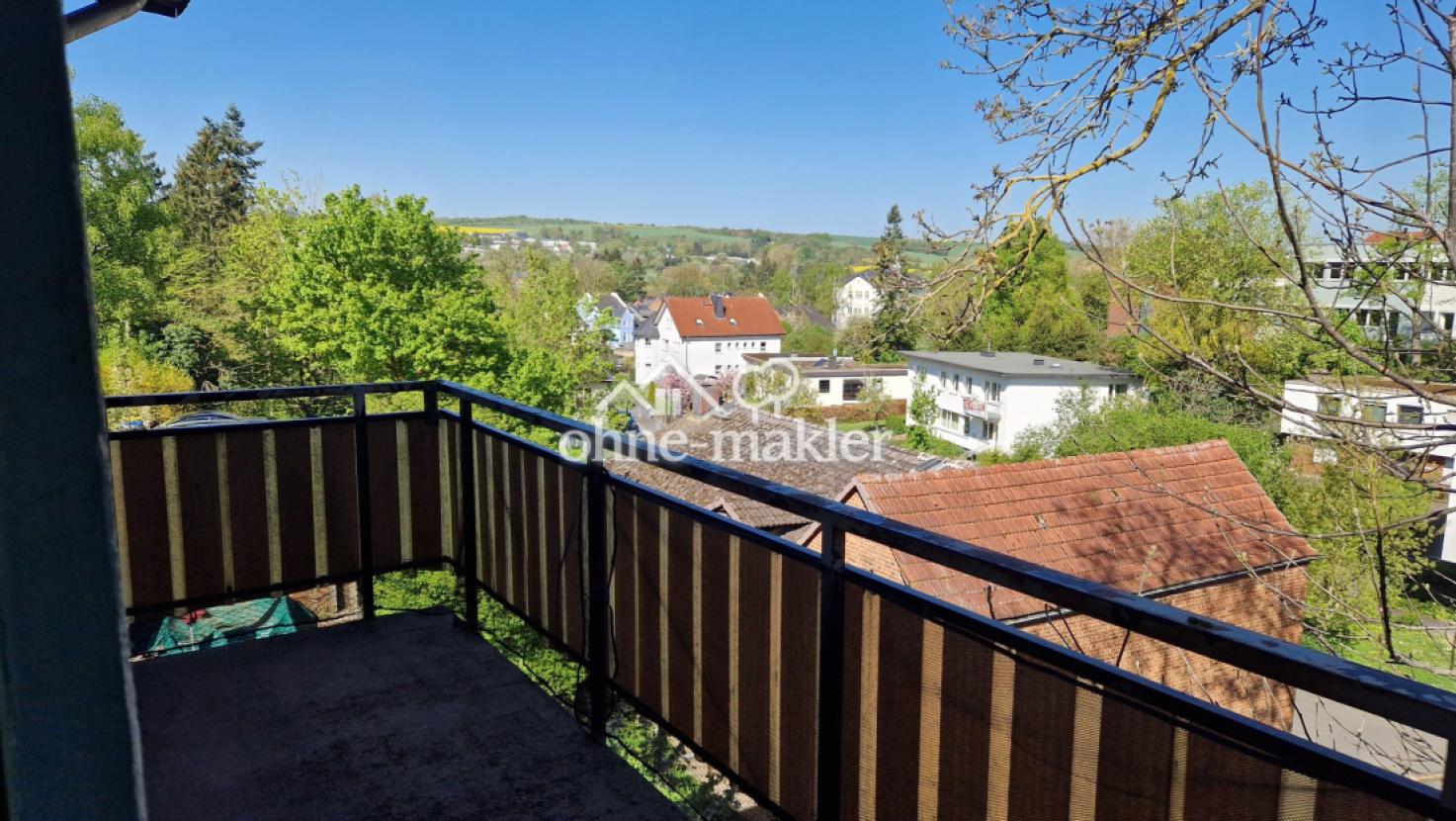 Blick vom Balkon