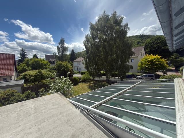 Blick vom Balkon