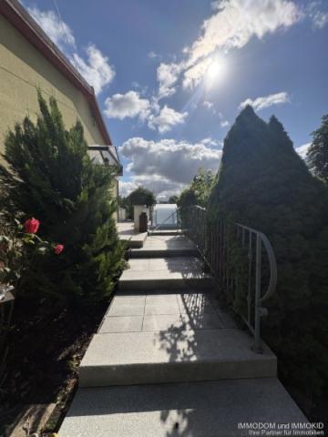 Treppe zum Haus