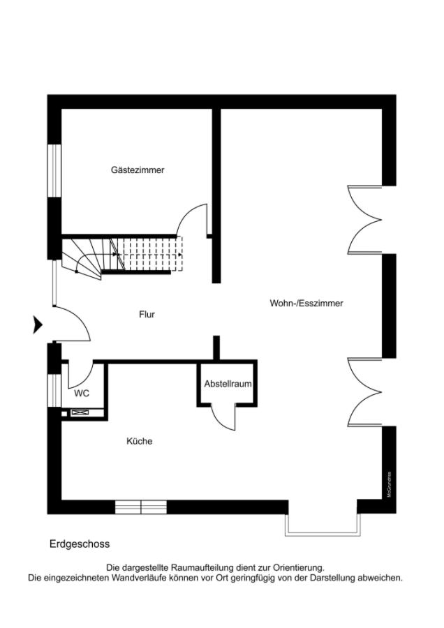 2D Grundriss Erdgeschoss 
