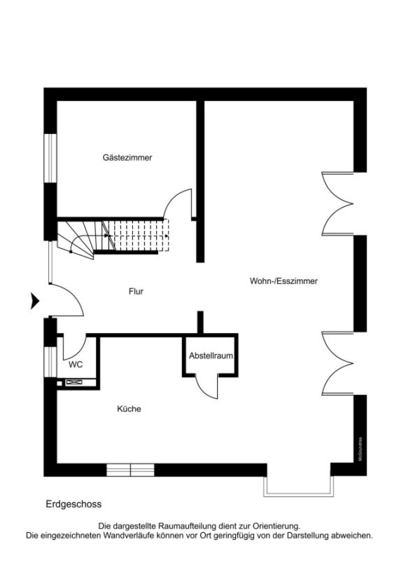 2D Grundriss Erdgeschoss 