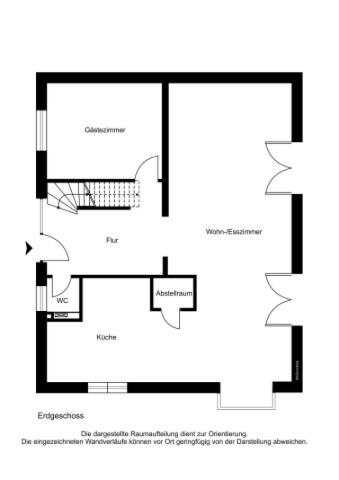 2D Grundriss Erdgeschoss 