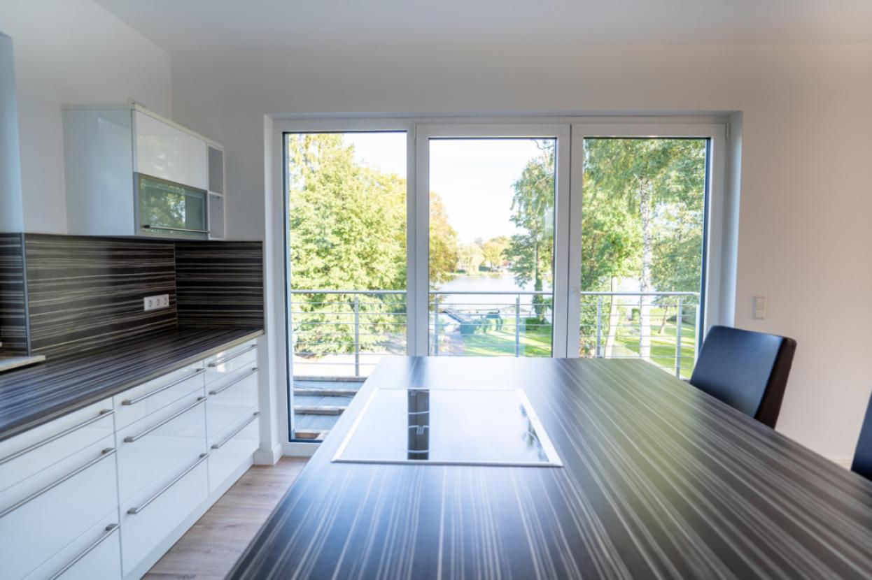 Küche mit Ausblick