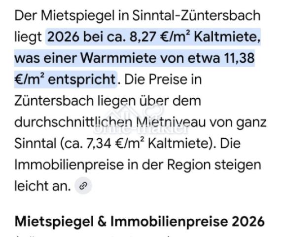 Mietspiegel Züntersbach