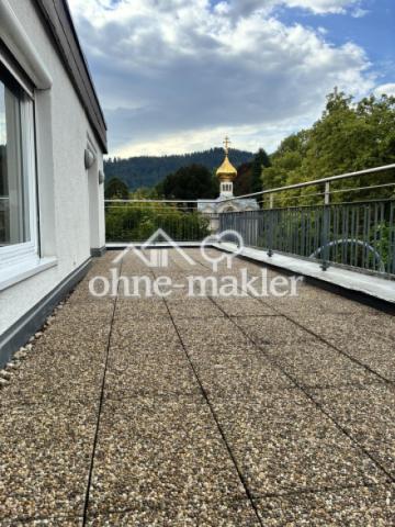 Dachterrasse - Blick Kirche