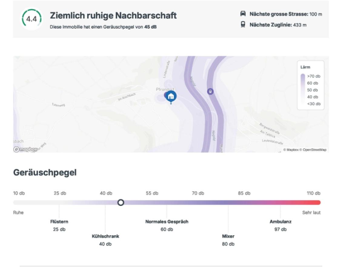 Sehr ruhige Umgebung