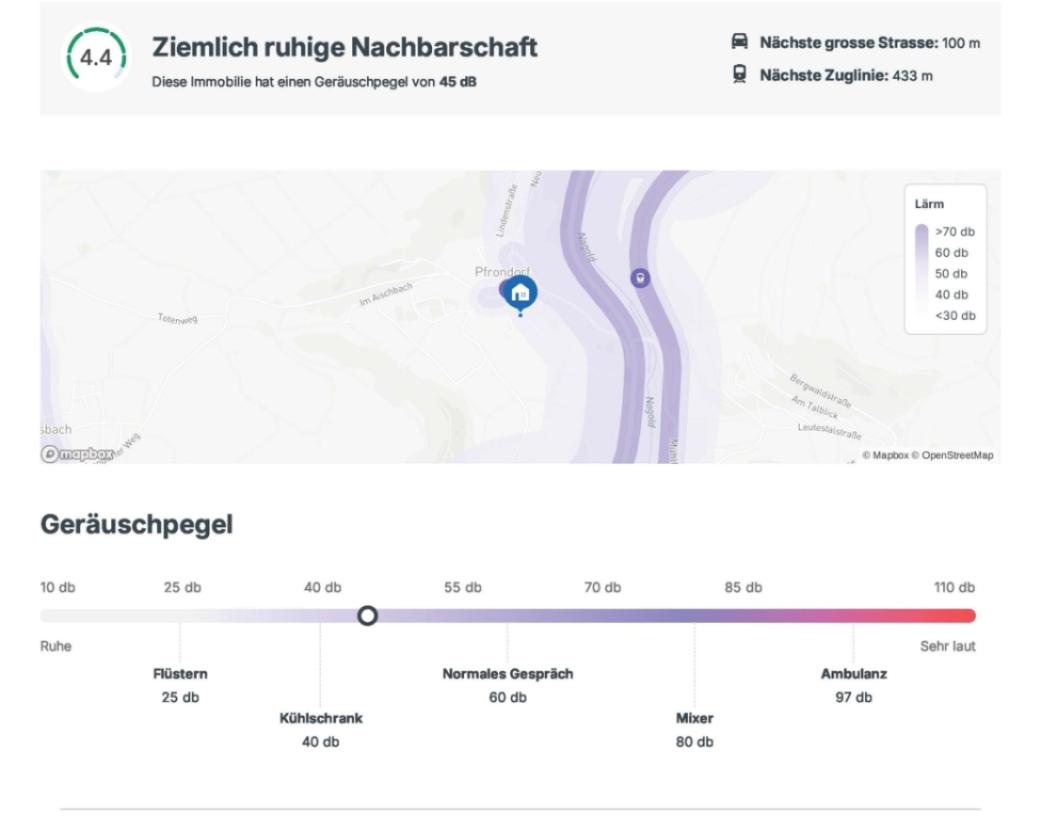 Sehr ruhige Umgebung