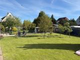 sonniger Gartenbereich