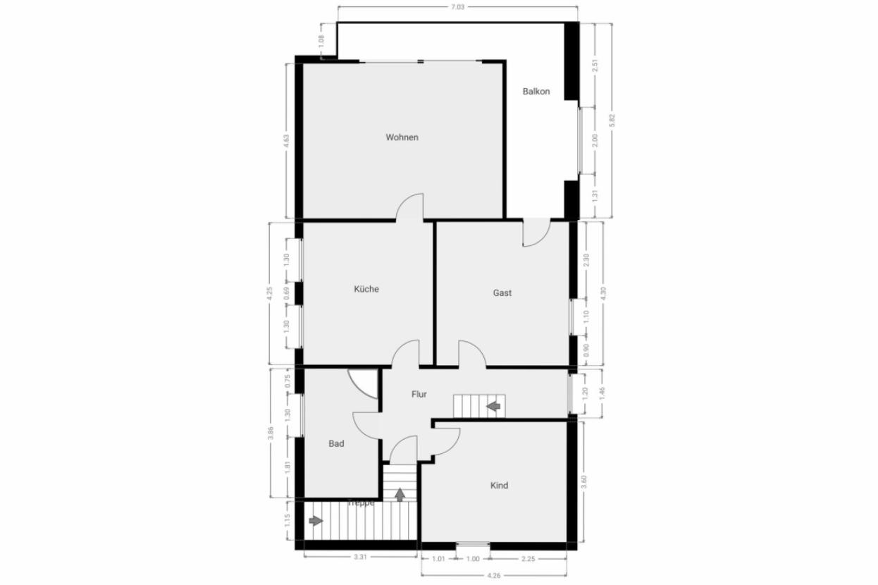 Grundriss Skizze 1.OG
