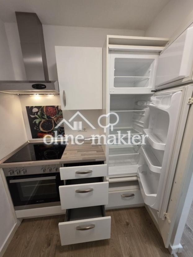 Küche mit XL Kühlschrank