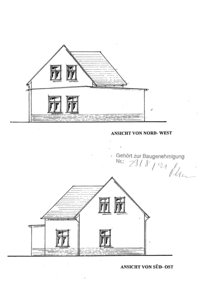 Hausansicht-Zeichnung