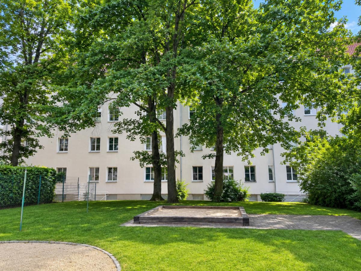 Blick auf Hofansicht